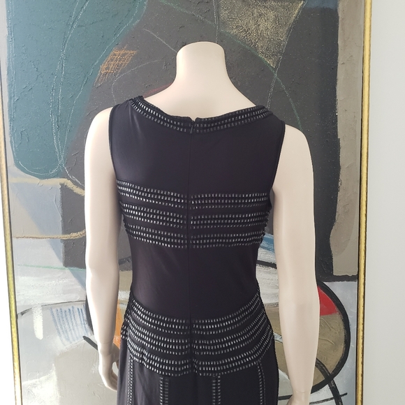 Tadashi Shoji | Jersey Gown with Foil Print Detail - Picture 10 of 14